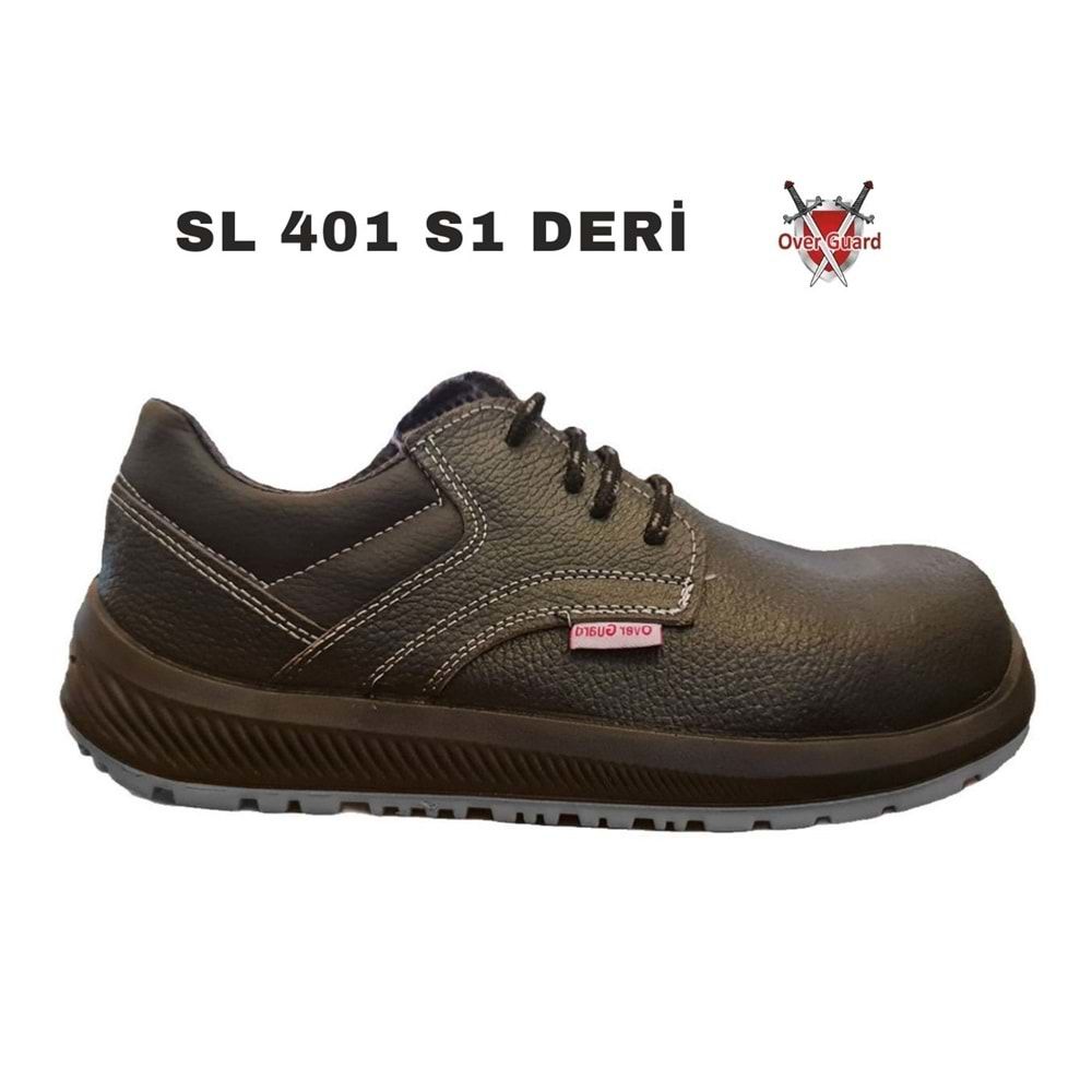 OverGuard İş Ayakkabısı Kompozit Burunlu Deri SL-401 S1