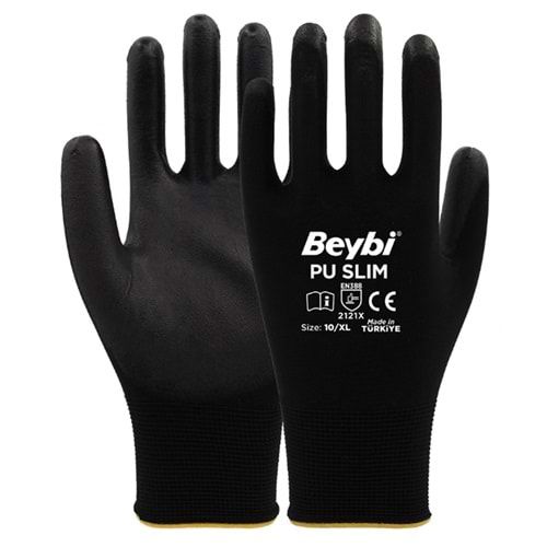 Beybi İş Eldiveni - Pu Touch Poliüretan Kaplı Polyester Örme Eldiven
