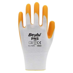 Beybi İş Eldiveni - PN5 Polyester Örme Nitril Eldiven