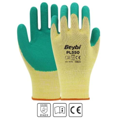 Beybi İş Eldiveni - PL550 Polyester Örme Lateks Eldiven