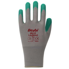 Beybi İş Eldiveni - PL17 Legend Polyester Örme Lateks Eldiven