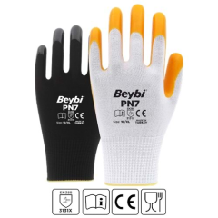 Beybi İş Eldiveni - PN7 Polyester Örme Nitril Eldiven