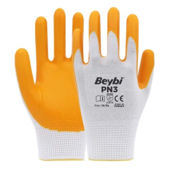 Beybi İş Eldiveni - PN3 Polyester Örme Nitril Eldiven